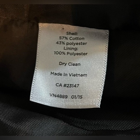 Talbots Two Piece Black Brocade Suit, size 6, Sleeveless Dress and Jacket - Picture 16 of 16